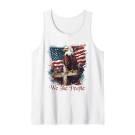 American Flag Patriotic Founding Fathers We The People USA Tank Top