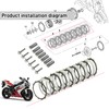 Clutch Kit & Friction Steel Plates Cover Gasket Compatible with