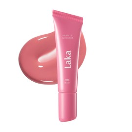 Laka Fruity Lip Glotioner, 10ml/0.33 fl.oz, Lip Gloss with High Shine Vivid Colors, Jelly tip for Hygienic & Easy Application, K-Beauty​ (#701 Dolly)