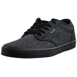 Vans Mens Atwood (Varsity Textile) Black/Pewter Size 8