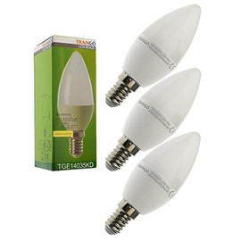 Trango 6 Watt GU10 Power SMD Bulb TGGU1015 Direct 230 V 120 ° Beam Angle / 3000 K / warm White Color-Super Bright