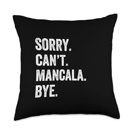 Sorry Can't Mancala Bye Game Throw Pillow
