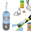 YUCHIYA Dog Poop Bags Holder with LED Flashlight, Sky Blue,