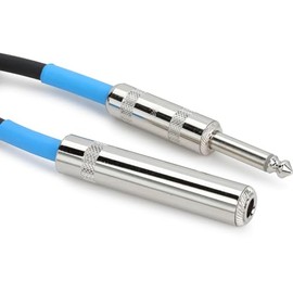 Pro Co EGQQF-08 Excellines 1/4-inch TS Female to 1/4-inch TS Male - 8 inch