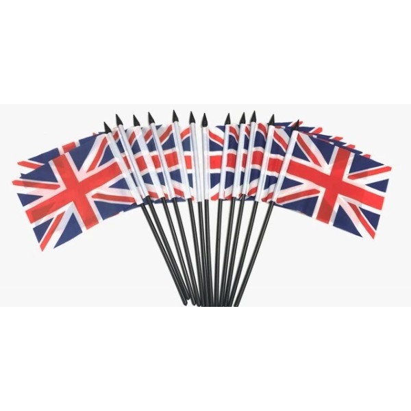 12 Pack 4x6 In United Kingdom Small Miniature Stick Desk