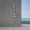 Homewerks 3070-252-BN-B-WS Outdoor Shower Kit with Soap Dish, Corrosion, Rust