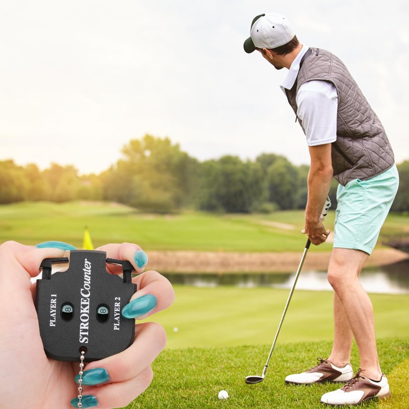 Golf Score Counter Stroke Counter, 2 Pieces Score Counter Golf