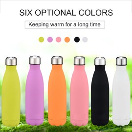 [通拓商品]Water Bottle Stainless Steel 500ml Vacuum Insulated Cup Insulated Water Bottle Rubber Paint Keeps Cold Hot for Long Time