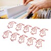 100pcs Santa Paper Clips Slip Resistance Cartoon Cute Lightweight Paperclips