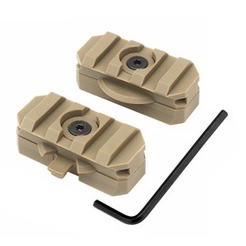 Qavctw ARC Rail Adapter Mount Kit 360 Deg Rotation Helmet Rail Accessories for 19mm Tactical Helmets