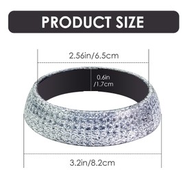 AMZAUTO 2 PCS Exhaust Manifold Gasket, 2.56 In Exhaust Flange Gasket, for Muffler Ring Replacement, Prevent Leaking Between Pipe and Manifold, Car Accessories for SUVs Trucks RVs