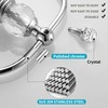 WOLIBEER Chrome Towel Ring,Crystal Hand Towel Holder,Bath Oval Hand Towel