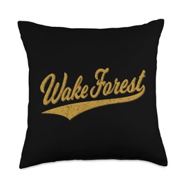 WAKE FOREST NORTH CAROLINA VARSITY SCRIPT SPORTS JERSEY Throw Pillow