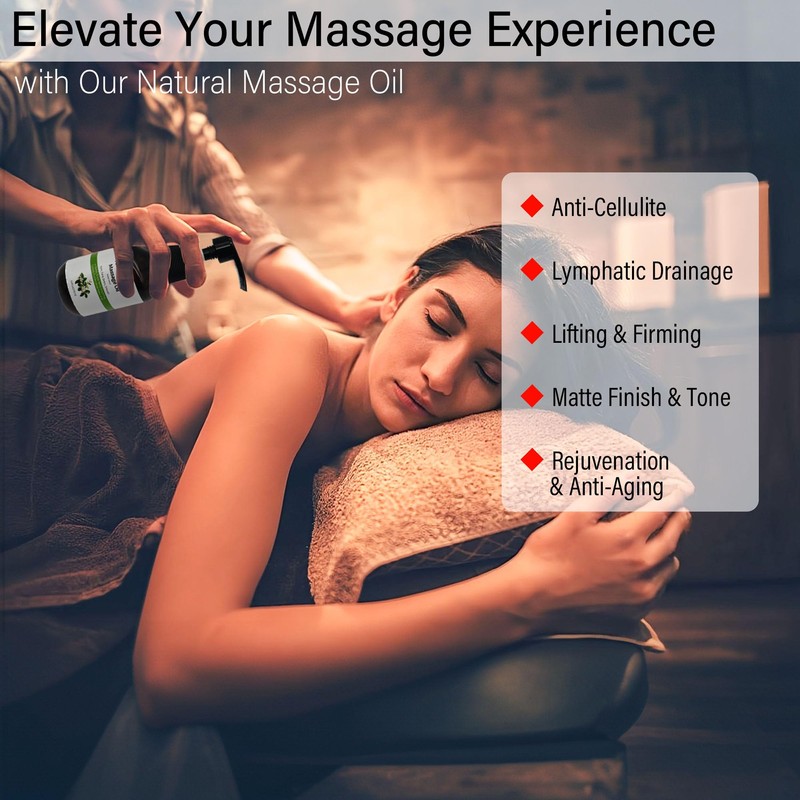 3.4 fl oz Anti-Cellulite Massage Oil with 7 Pure Natural