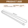 PATIKIL 47.2" Flat Purse Chain, 8 Pack Silver Chain Purse