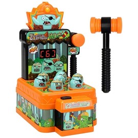 Zombie Whack Game Toy with Mole,Mini Electronic Arcade Game Coin game with 2 Hammers Toy,Interactive Educational Developmental Game for Toddlers Kids Girls and Boys Age 3-6 Years Old