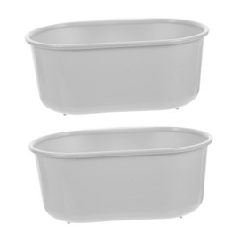 KONTONTY 2pcs Sink Drainer Basket Plastic Sink Mesh Filter Shelf Holders Sink Strainer Sink Basket Strainer Sink Drain Container Tableware Plastic Storage Baskets Hangable Filter Basket Pp