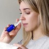 ZHWKMYP 60 Pcs Nasal Spray Bottle Empty, Blue Glass Refillable