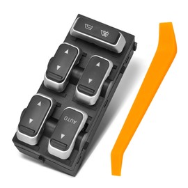 YHTAUTO Master - Interruptor de ventana eléctrica del lado del conductor de repuesto para Lincoln Town Car 2003-2008, 8+3 pines, un interruptor de control automático de ventana arriba y abajo