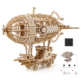 DIY Wooden 3D Puzzle Construction Kit for DIY Rotating 3D Puzzle Home Accessory Adults for Birthday, Holidays and New Year