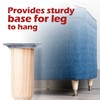 WADDELL Furniture Leg Mounting Bracket (4 Count, Straight Top Plate)