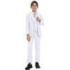 Boys Suits for Toddler White Tuxedo Suit Set Formal Dresswear