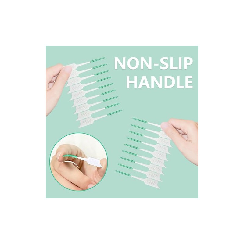 Púas de hilo dental de silicona suave, cepillo interdental para