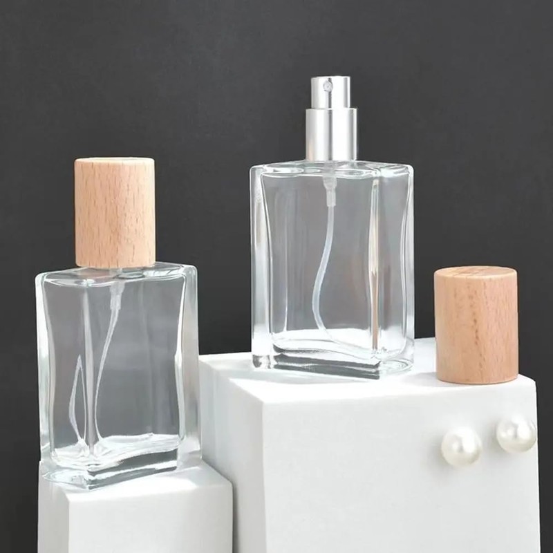 SCOLAND 30/50ml Perfume Bottle Glass Refillable Perfume Atomizer Bottle with