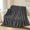 NEWCOSPLAY King Blanket for Couch Dark Grey Super Soft Flannel