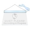 ADVPRO m096-b Recording in Progress Quiet Please Neon Sign Barlicht