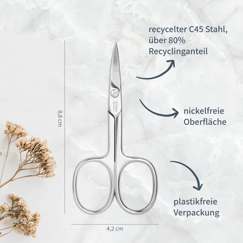 Niyok® Solingen Nail Scissors, Extra Sharp Nail Scissors, Professional Nail