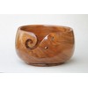 Wood Yarn Bowl for Crocheting, 7 x 4 inches