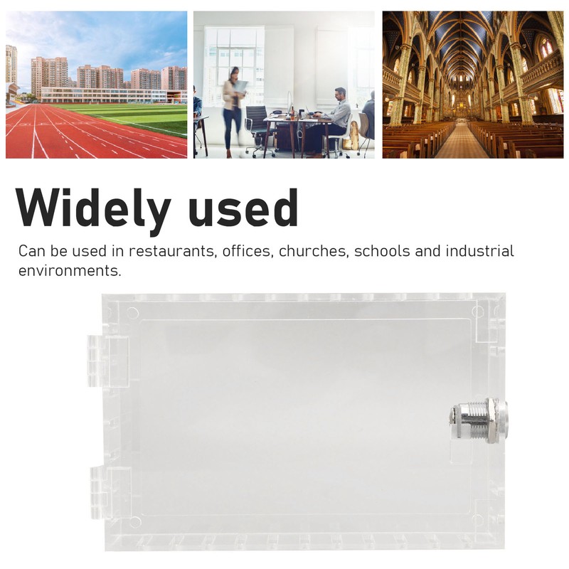 Thermostat Lock Box Universal Large Transparent Thermostat Protective Guard for