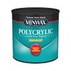 211114444 Polycrylic Protective Wood Finish, Ultra Flat, Clear, 1/2-Pt. -