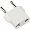 Ckitze Round White USA to Europe/Asia/Africa Travel Power Plug Adapter