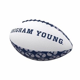 Logo Brands BYU Repeating Mini-Size Rubber Football