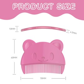 2 Stück Baby kamm für milchschorf, Neugeborene Haarkamm, Baby Haarbürste mit weichen Zähnchen, kamm gegen milchschorf baby kind