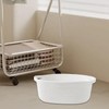 Qianly Elegant Cotton Rope Storage Bin for Home Essentials, White,