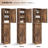 usikey 67'' Tall Storage Cabinet with Adjustable Shelves & 2