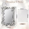 Geyoga 2 Sets Electroplate Plastics Frame Photocard Holder Keychain with