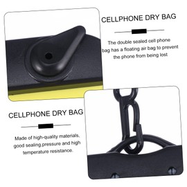 BIUDECO 1set Inflatable Phone Bag Yellow Phone Pouch for Beach Swimming Fishing Boating Snorkeling Activities