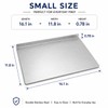 Stainless Steel Cutting Board with Counter Lip,Metal Pastry Board Kitchen