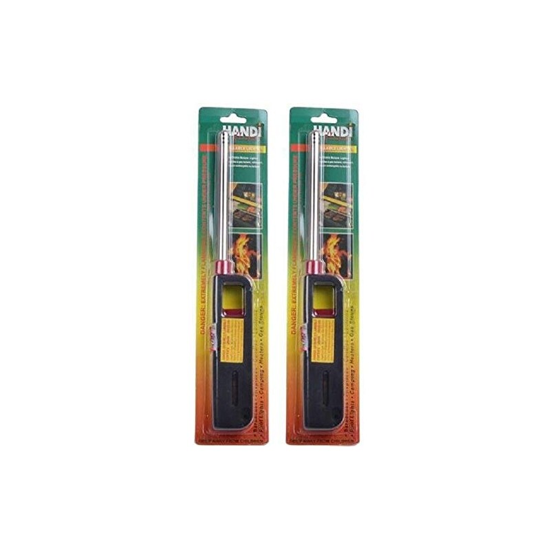 2PK BBQ Grill Lighter Refillable Butane Gas Candle Fireplace Kitchen