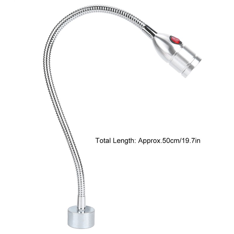 3W LED Flexible Gooseneck Lamp Work Desk Light for Machine