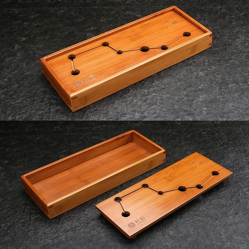 JIKUGO Seven Stars Bamboo Tea Tray - Tea Tray Gongfu,Chinese