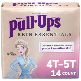 Pull-Ups Girls' Skin Essentials Potty Training Pants, Training Underwear, 4T-5T (38-50 lbs), 14 Ct
