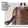 DGAZ Vachetta Leather Shoulder Strap for LV Speedy, Glossy brown