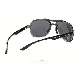 Generic Men's sunglasses premium polarised vintage sunglasses Black