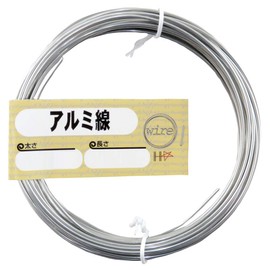 DAIDOHANT 10155943 (Soft) Aluminum Wire, Silver, Thickness: #16 (1.5 mm) x [Length] 32.8 ft (10 m)