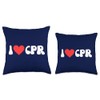 I Love CPR! Funny EKG Heartbeat First Aid Trainer Throw